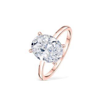 Modern Gents | NWOT | The Elena Rose Gold 3ct Oval Diamond Alternative Ring